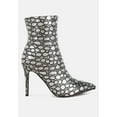 thumbnail image 6 of Moolah Embossed Stiletto Heel Ankle Boots, 6 of 10