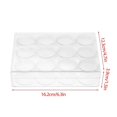 thumbnail image 3 of Clear Plastic Rectangular Jewelry and Bead Storage Box with 12 Small Round Jars (15g), 3 of 4