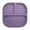 H, variant on Toddler Plates with Dividers Suction Base Silicone Baby Plates Non Divided Kids Plates for Self Feeding Microwave Dishwasher Safe Portable for High Chair Tray Home Travel 7.36x7.09 Inches