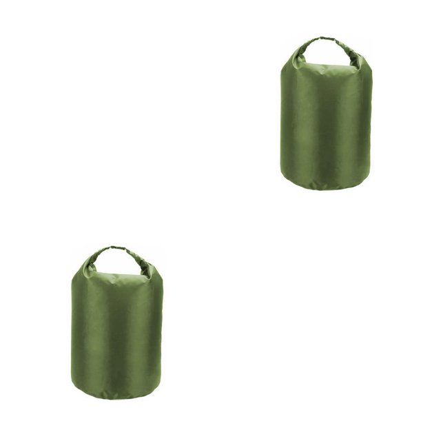 Eigraketly Bolsa seca impermeable Roll Top Saco de compresión seco para Rafting Canotaje Senderismo Camping 75L verde 75L 2piezas