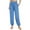 Blue, variant on Lolmot Women's Yoga Pants V Crossover High Waisted Sweatpants Solid Color Stretch Gym Workout Cinch Pants Joggers Trousers Sweatpants with Pockets
