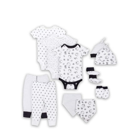 Little Star Organic Baby Shower Essentials Gift Set, 11pc (Baby Boys or Baby Girls,