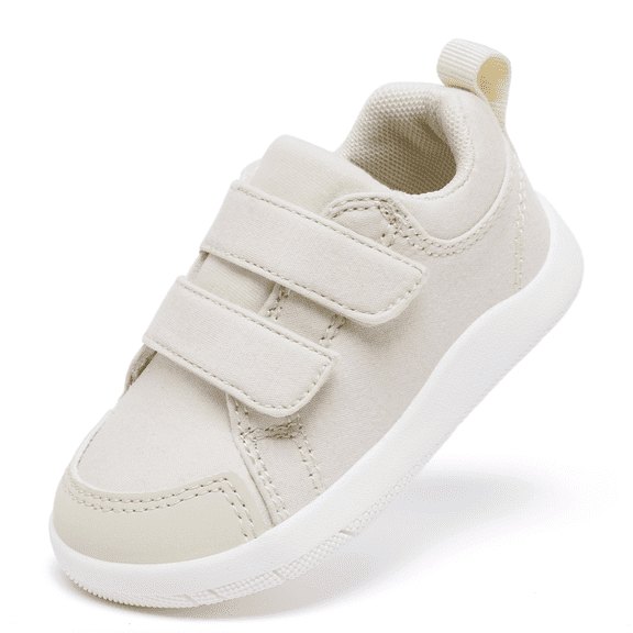 Toddler Shoes Baby Wide Barefoot Shoes Boy Girl Walking Shoes Non-Slip Minimalist Sneakers Comfort Zero Drop Tennis Outdoor Activities Khaki Size 8