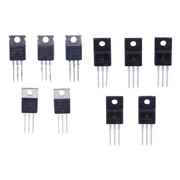 yotijay 10pcs N-Channel Mosfet Transistor Assortment 5A 500V 10A 600V TO-220