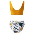 thumbnail image 5 of MKLEKYY Trajes De Baño Mujer 2 Piezas Women Two Piece Neck Bikini Crop Top High Cut Swimsuit Sporty High Waisted Bathing Suit With Bottoms, 5 of 5