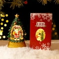 thumbnail image 7 of Christmas Lantern Christmas Tree Snow Globe,Mini Lighted Night Lights Glitter Water Globe Decoration with Santa Claus Ornaments,Battery Operated For Holiday Table Xmas Party Home Decor & Gift, 7 of 7