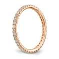 thumbnail image 5 of 14k Rose Gold U-Cut Set Diamond Eternity Wedding Band Anniversary Ring Size 8.5 - 1/2 Ct., 5 of 6