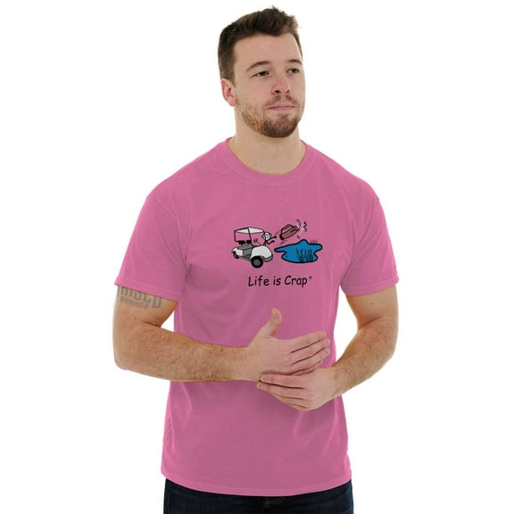 Golf Cart Puddle Golfing Sports Caddy Men's Graphic T Shirt Tees Brisco Brands S
