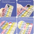 thumbnail image 5 of Push Pop Phone Case Bubble Sensory Toy Rainbow Soft Case para Iphone 12 Case Stress Reliever Fidget Toy Cover para Apple Iphone 12 Pro, 6.1 Pulgadas - Verde, 5 of 5