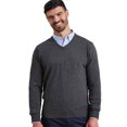 thumbnail image 2 of Premier Mens Knitted Cotton Acrylic V Neck Sweatshirt, 2 of 4