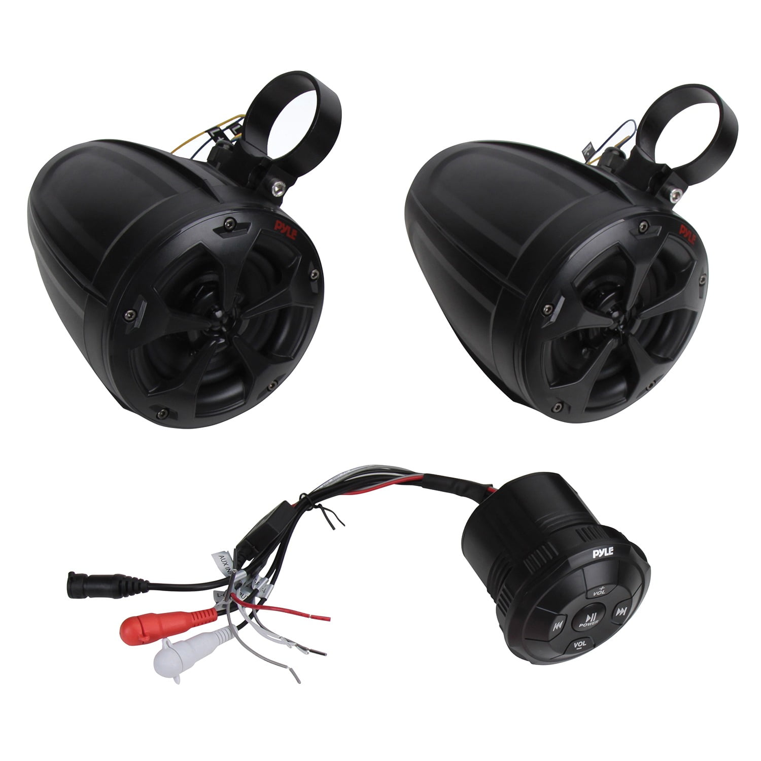 Pyle PLUTV46BTA 4Inch OffRoad/Marine Bluetooth Speakers With Wireless