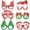 #3, variant on 6Pcs Christmas Glasses Glitter Holiday Party Glasses Frames Christmas Decoration Accessories Costume Eyeglasses for Christmas Parties Holiday Favors (One Size Fits All)