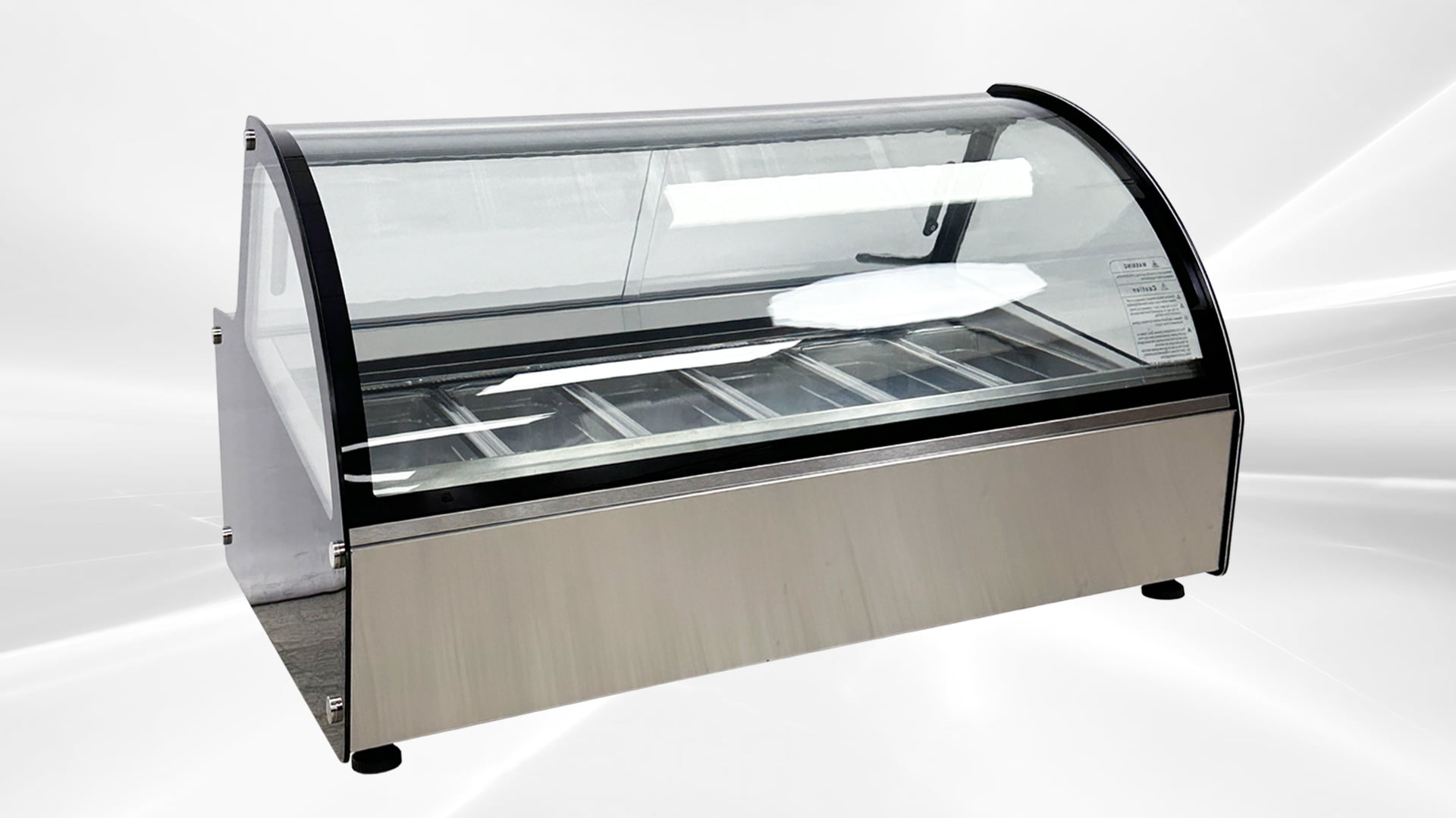 Cooler Depot 46 In. Gelato Case Dipping Freezer Ice Cream Cabinet DW-6R, NSF Certified