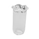 thumbnail image 3 of Jarrón de vidrio pequeño, mini florero de vidrio, elegante contenedor para arreglos florales, maceta para el hogar, comedor, escritorio, 3 of 9