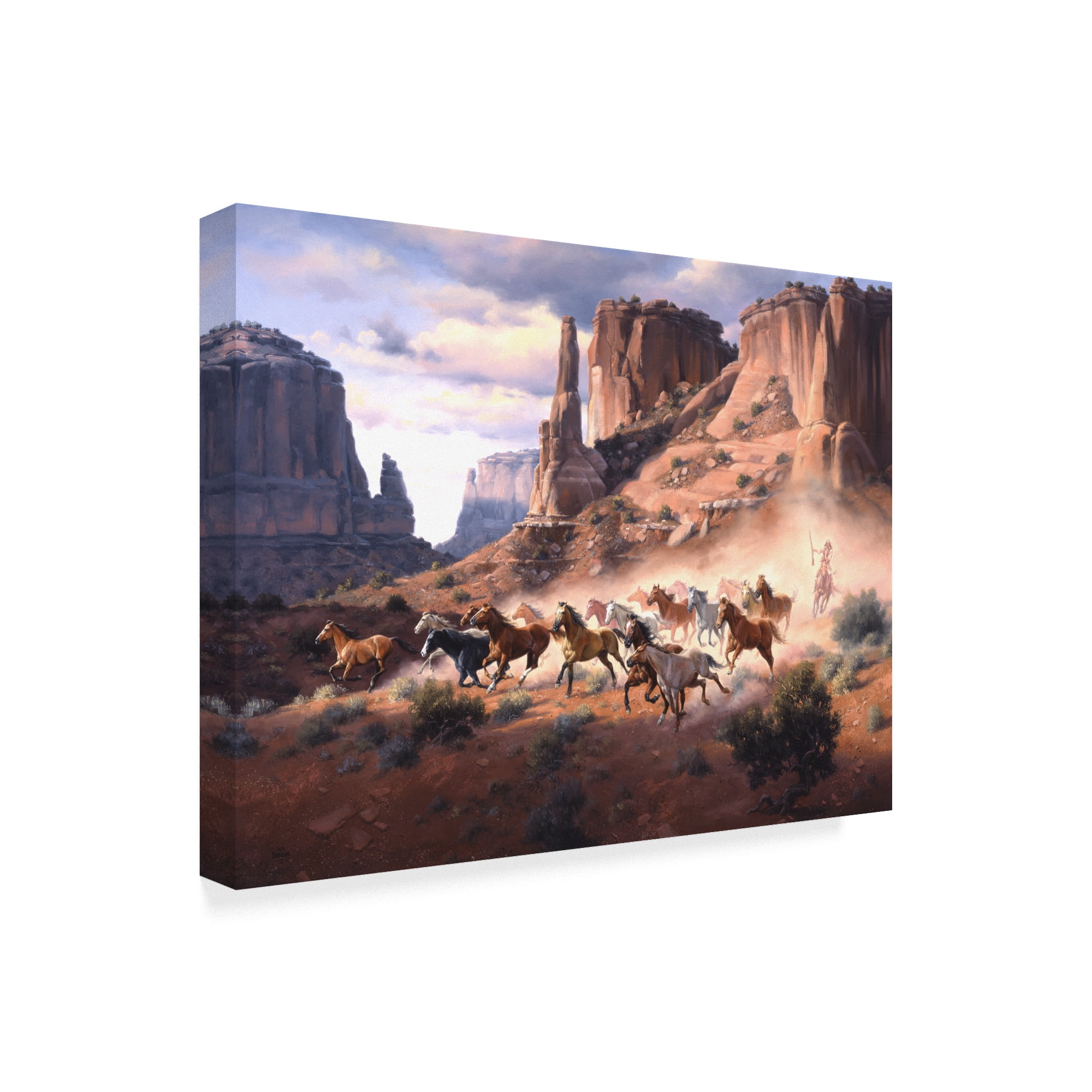 Trademark Fine Art 'Sandstone and Stolen Horses' Canvas Art by Jack Sorenson