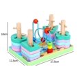 thumbnail image 2 of Bloques de madera para niños, juguetes de juguete con forma de color, coordinación de apilamiento para educación temprana, juguete fidget | bloques Afortunado Sencillez, 2 of 5