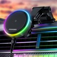 thumbnail image 3 of Soporte magnético para cargador de coche Wdftyju RGB 15W ventosa para teléfono, 3 of 9