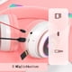 thumbnail image 3 of Auriculares Bluetooth para niños, Auriculares plegables para niño/niña, Auriculares inalámbricos para niños con luz LED, Orejas de Gato y micrófono, 3 of 4