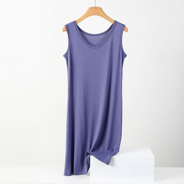 Camisola de encaje con falda corta de color liso para mujer, con cojín en el pecho, informal, de poliéster, para mujer