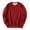 Wine, variant on Leidass Mens Oversized Crewneck Fleece Sweatshirt Long Sleeve Pullover Fall Winter Casual Work Top Black L