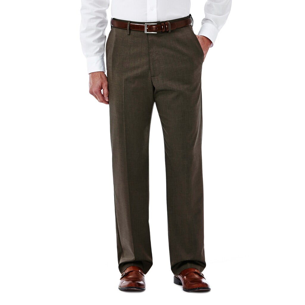 Big & Tall Haggar Premium Stretch Classic-Fit Plain-Front Dress Pants ...
