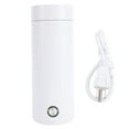 thumbnail image 2 of Travel Electric Kettle, Portable Small Electric Kettle with 400ML Capacity, Fast Boiling Water, Stainless Steel, Hot Water Boiler Heater, 2 of 7