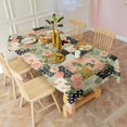 thumbnail image 3 of Pioneer Flower Floral Print Pattern Rectangle Tablecloth 60"x120", Waterproof Polyester Table Cloth, Wipeable Spillproof for Dining Camping Indoor Outdoor, 3 of 6