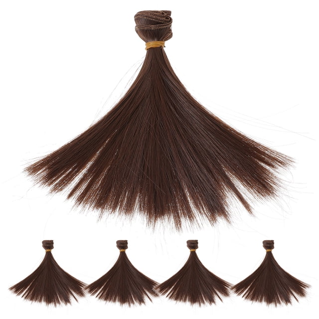 Modas de muñecas de moda de 5 piezas de moda hermosas pelucas de cabello de muñeca pelucas de cabello de muñeca Cañas de muñecas de bricolaje