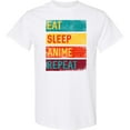 thumbnail image 3 of Inktastic Eat Sleep Anime Repeat T-Shirt, 3 of 5