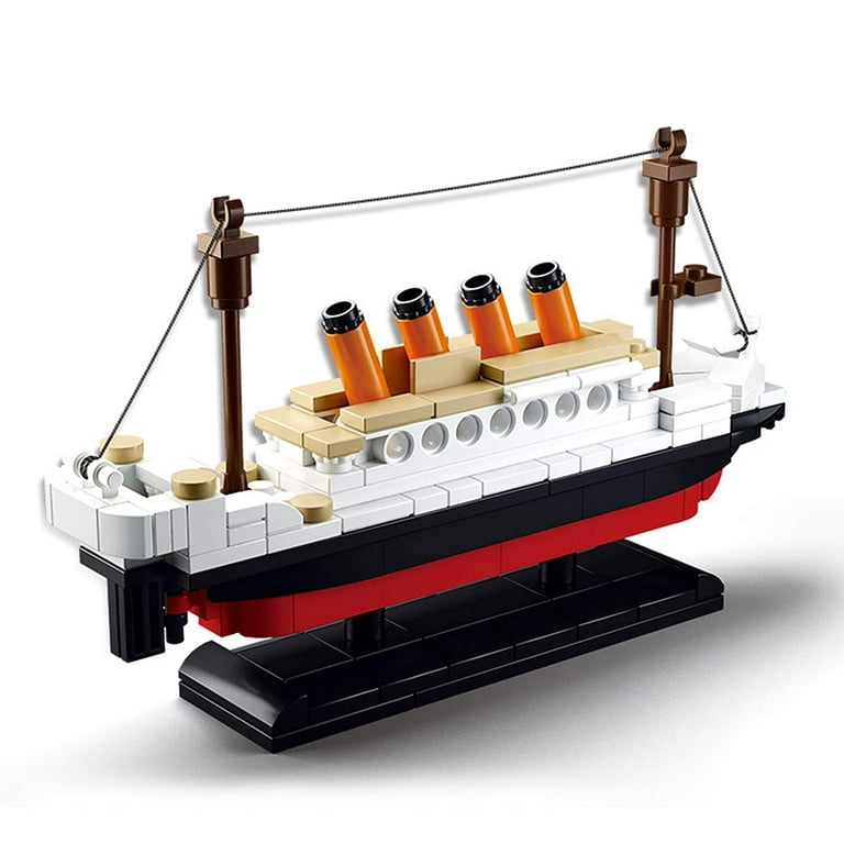 Building Blocks Titanic ShipBoat 3D Model Educational Gift Toys for  Children 194PCS 
