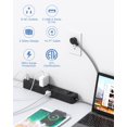 thumbnail image 2 of Cable de extensión Power Strip, protector contra sobretensiones de 10 pies y 8 enchufes, 2 of 7