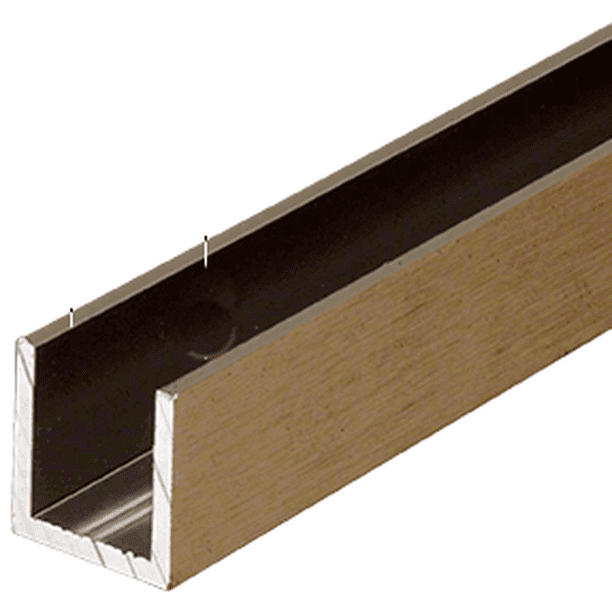 CRL SDCD12ABRS Antique Brass 1/2" Fixed Panel Shower Door Deep U