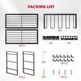 thumbnail image 4 of Organisateur d'Outils Électriques, Étagère de Rangement pour Outil d'Assemblage et de Réparation, Étagère Métallique Robuste pour Trousse de Réparation de Garage, Rangement Mural d'Atelier pour Support de Perceuse Sans Fil, Pinces, Tournevis, 4 of 6