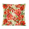 thumbnail image 2 of Designart 12" x 20" Red Polyester Throw Pillow, 2 of 5