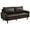 Gray, variant on Hybition Modern Sofa Faux Leather Couch for Living Room Office Dark Gray