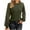 Army Green, variant on Timegard Womens Tops Lace Long Sleeve Drop Shoulder Ruched Blouse Fall Casual Crewneck Comfy Tee Tops