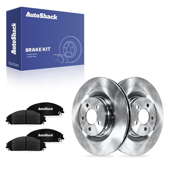 AutoShack Front Vented Brake Rotors   Ceramic Pads 6-PC Brake Kit Replacement for 2021-2023 Dodge Charger 2021-2022 Dodge Challenger 2021 Chrysler 300 14.17" (360 mm)