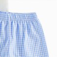 thumbnail image 6 of kaprioy Toddler Boy Clothes Toddler Kid Boy Casual Clothes 6 12 18 24 Months 2T 3T 4T 2Pcs Outfits Short Sleeve Letter birthday boy Embroidery T-Shirt and Gingham Plaid Elastic Shorts, 6 of 6