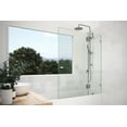 thumbnail image 2 of Halo 51 in x 58 in Glass Bathtub Shower Door - Glass Hinge, 2 of 7