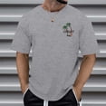 thumbnail image 4 of Bibifish Mens T-Shirts Loose Fit Landscape Graphic Print Tshirts Street Style Fall Casual Short Sleeve Tee Tops, 4 of 7