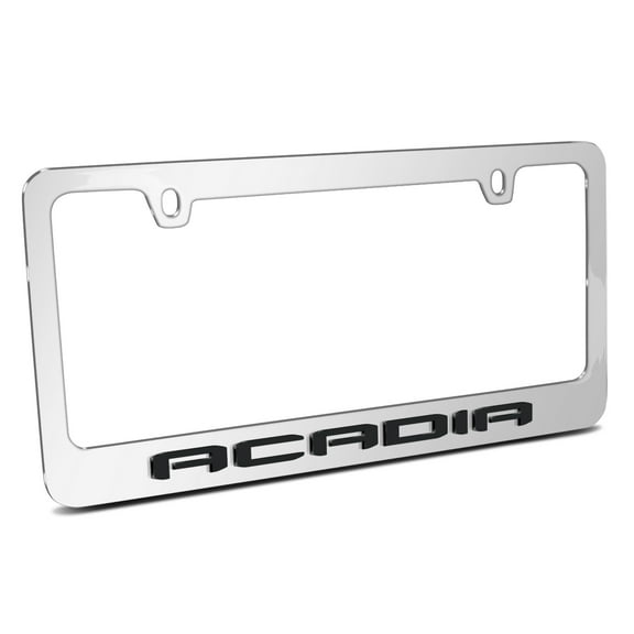 iPick Image for GMC Acadia in 3D Mirror Chrome Metal License Plate Frame, Official Licensed