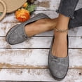 thumbnail image 3 of Rokment Loafers for Women 2026 Spring Fall Stylish Casual Suede Slip on Busiess Work Flat Shoes Comfortable Soft Driving Moccasins Dress Footwear Grey Size 9, 3 of 8