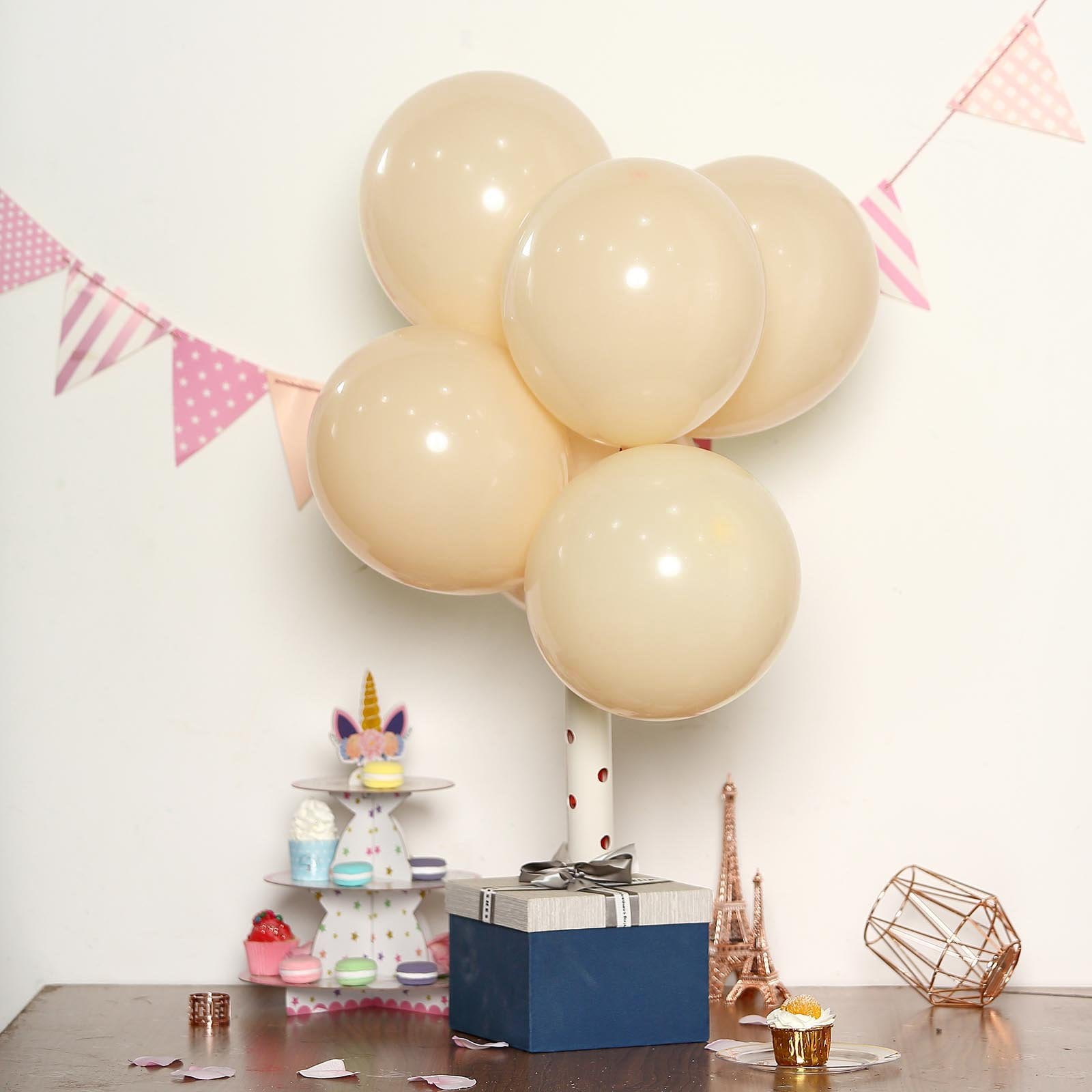 Efavormart 25PCS 12" Pastel Round Latex Helium Balloons Matte Color