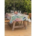 thumbnail image 3 of Outdoor Tablecloth with Umbrella Hole for Patio/Picnic/Party/Camping, Seahorse Coastal Waterproof Table Cloth Rectangle Table Cover Washable, Nautical Ocean Summer Beach Coral Rustic (60"x 120"), 3 of 8