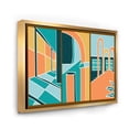 thumbnail image 3 of Designart 'Geometric Shapes Vintage Style Building Windows' Modern Framed Canvas Wall Art Print, 3 of 5