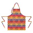 thumbnail image 2 of Colorful Geometric Pattern Apron-Garden Aprons for Women with Pockets-Cotton Linen Waterproof Kitchen Cooking Gardening Aprons Adjustable for Kitchen,Cooking,BBQ and Salon 33x27 Inch, 2 of 7