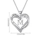 thumbnail image 2 of Collar de diamantes de doble corazón para mujer con 26 letras inglesas Collar de pareja Wmkox8yii fajkfhkj101, 2 of 2