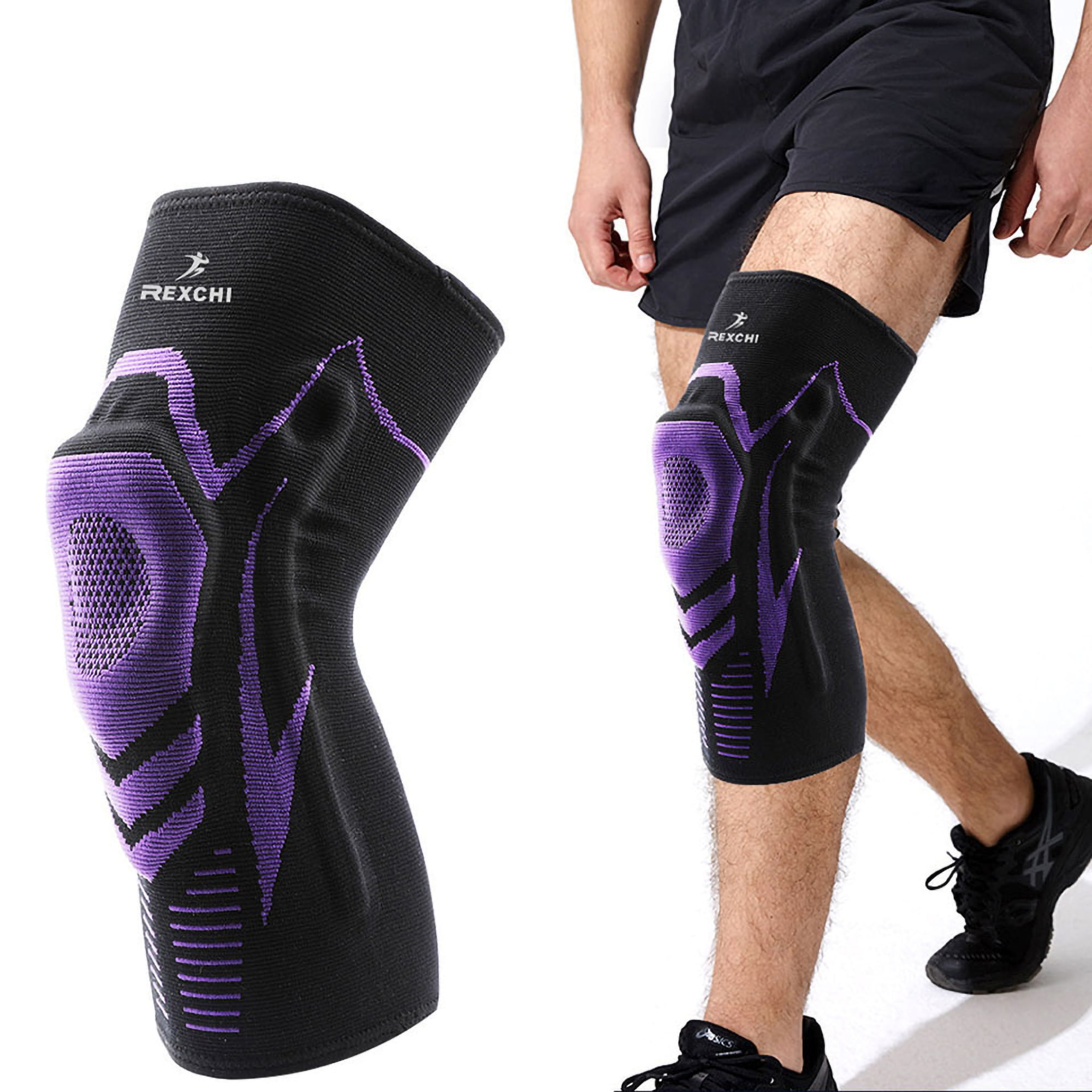 Gym Goods user Silicone Kneepad Leg Cover Best Knee Brace with Side Stabilizers Patella  Gel Pads for Knee Support Arthritis Meniscus Tear Joint Pain Relief Sports  injury - Walmart.com
