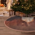 thumbnail image 5 of Daiia Fox Run On Orange Autumn Gress Meadow Drawing Merry Christmas Tree Skirt , Xmas Large Lace-up Tree Skirt, Santa Snowflakes Rustic Home Decorations New Year Party Farmhouse Decor-30", 5 of 6