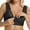 Black, variant on Bras for Women Full Coverage Lace Front Closure Casual Lightweight Wireless Large Size Blue XL